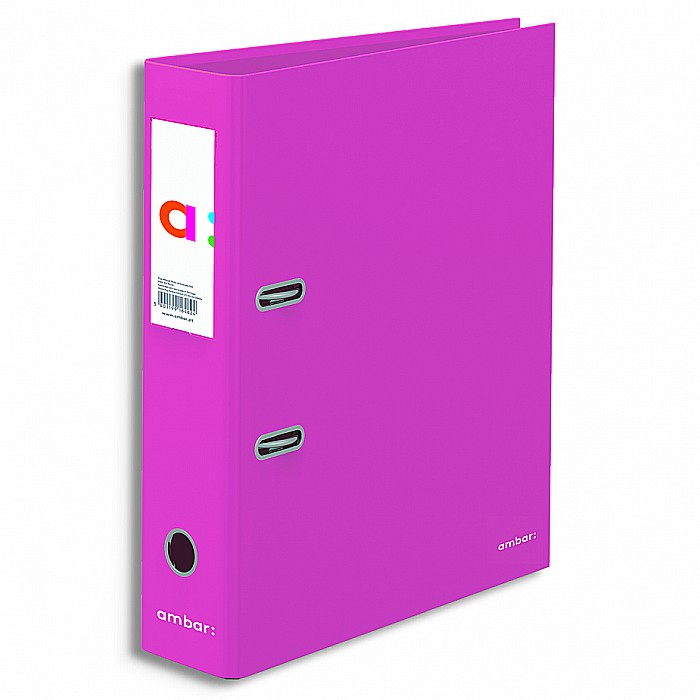 AM BIBLIORAFT A4 AMBAR NEON 7.5CM ROZ 174999 [1]