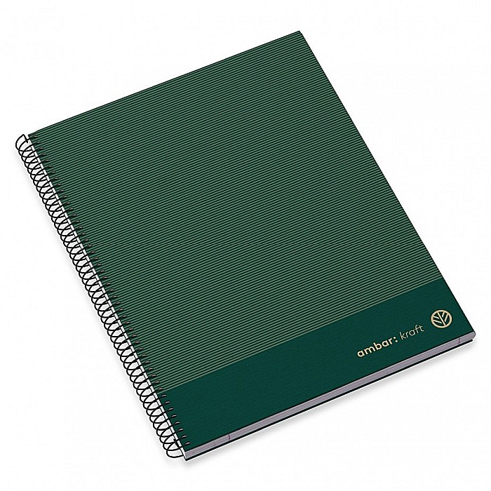 AM CAIET A4 100F SPIRA LINII HARD COVER KRAFT 207895 [6]