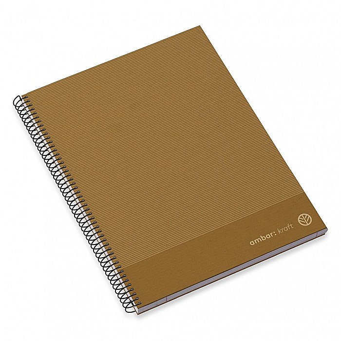 AM CAIET A4 100F SPIRA PATRATELE HARD COVER KRAFT 207901 [3]
