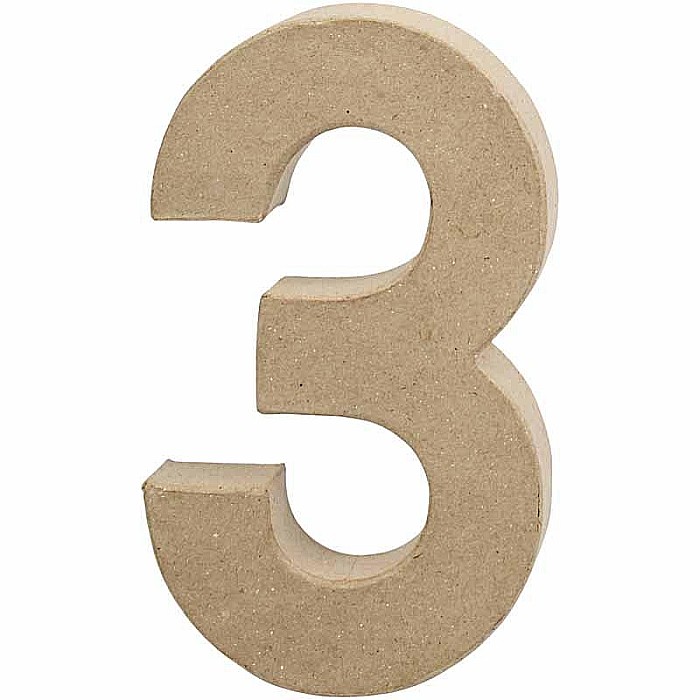 CC CIFRA PAPIER MACHE 20.5CM 3 26631 [1]