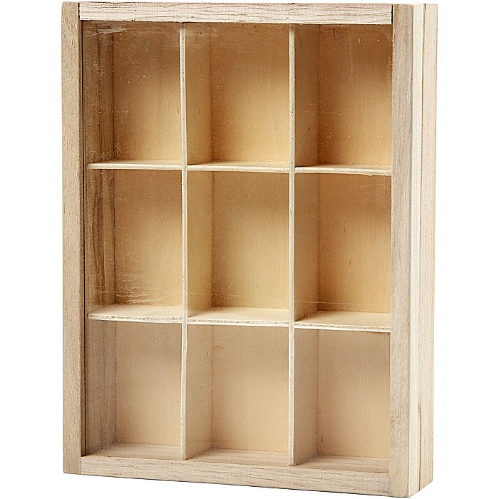 CC CUTIE LEMN 9 COMPARTIMENTE 17*13*3.5 57454 [5]