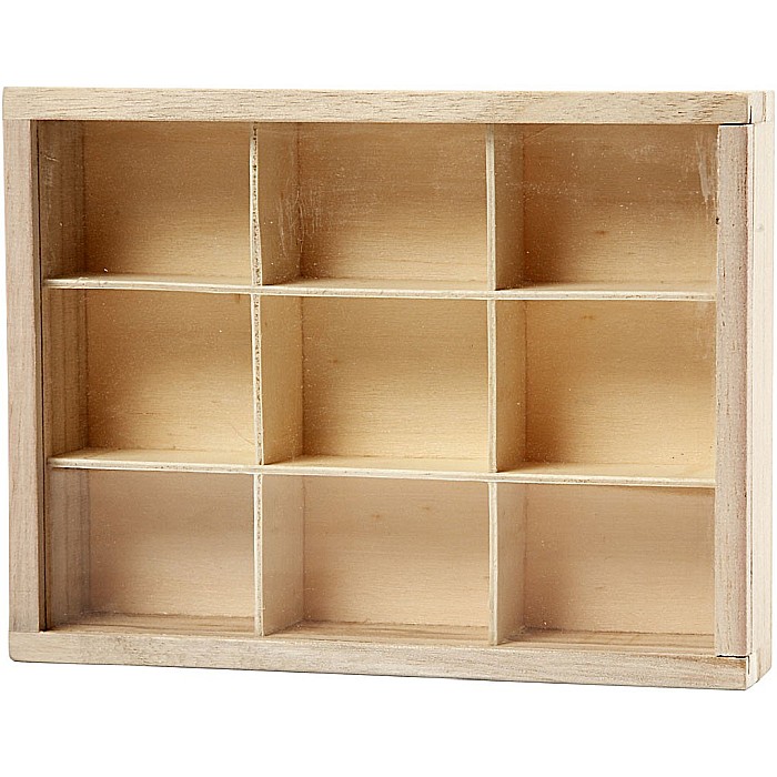 CC CUTIE LEMN 9 COMPARTIMENTE 17*13*3.5 57454 [6]