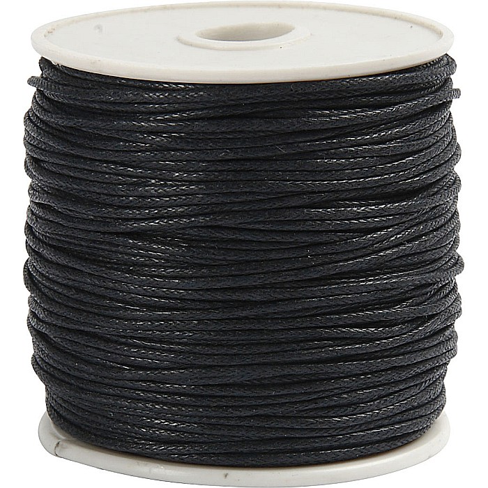 CC CORDON CERAT 1MM*40M 51567/51580 NEGRU [1]