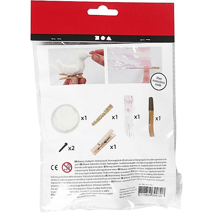 CC MINI KIT CREATIV CRACIUN PASARE CU CLEMA LEMN 977355 [2]