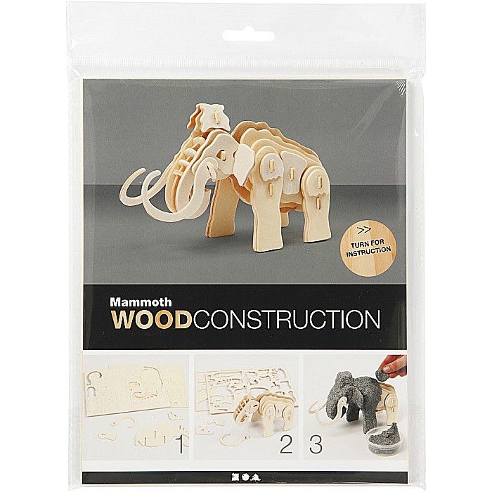 CC FIGURINA LEMN 3D MAMUT 19x8,5x11 cm 580503 [2]