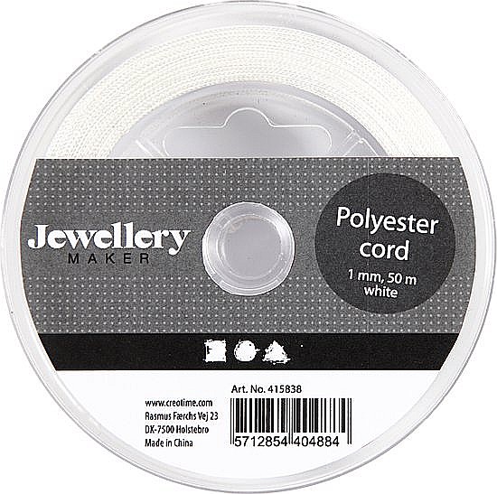 CC SNUR POLYESTER 1MM*50M ALB 415838 [1]