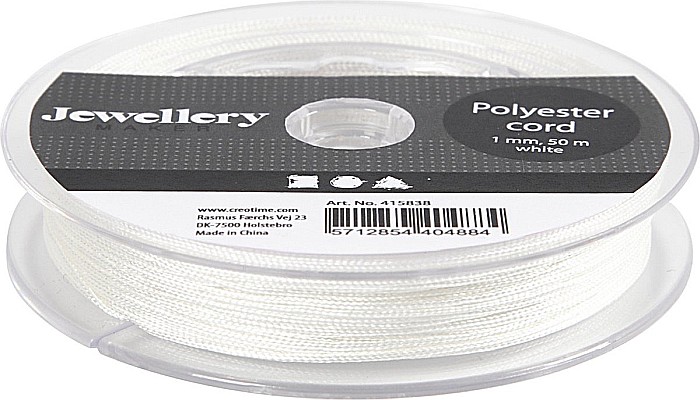 CC SNUR POLYESTER 1MM*50M ALB 415838 [2]