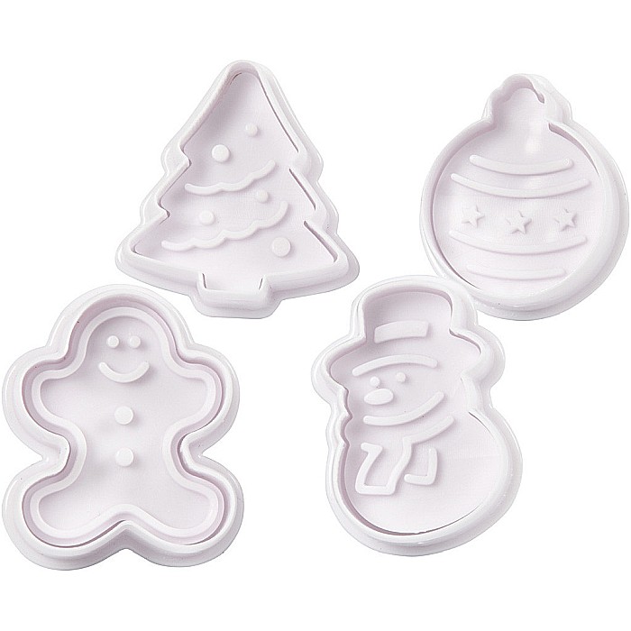 CC FORME PLASTIC CU STAMPILA Cookie Cutters With Stamp 4/SET 782870 [3]