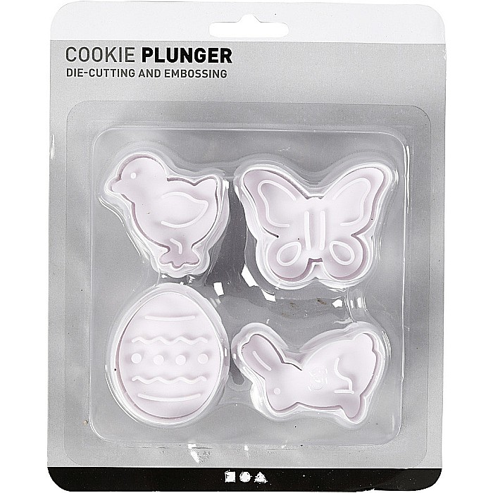 CC FORME PLASTIC CU STAMPILA Cookie Cutters With Stamp, 4/SET PASTE 782872 [2]