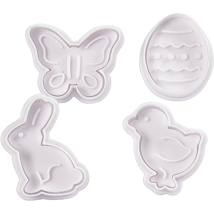 CC FORME PLASTIC CU STAMPILA Cookie Cutters With Stamp, 4/SET PASTE 782872 [4]