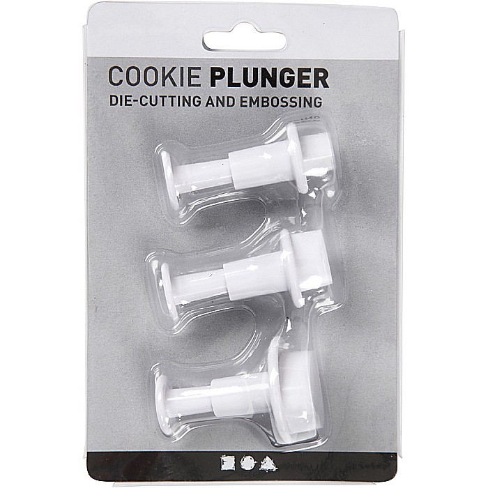 CC FORME PLASTIC CU STAMPILA 782874 2+2,3+3 cm, White, 3/SET [2]