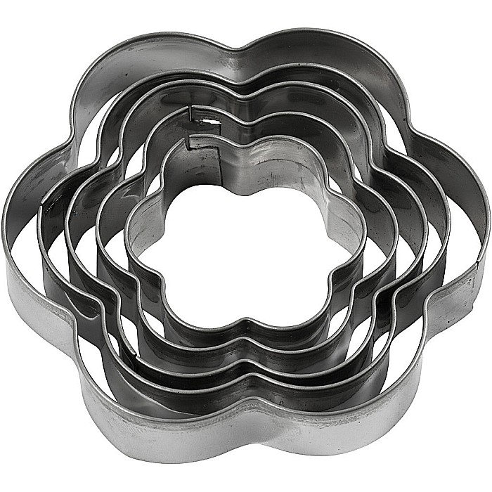 CC FORME METAL Cookie Cutters, Flower, 8 cm, 5 pc, 1 Pack 782880 FLOARE [1]