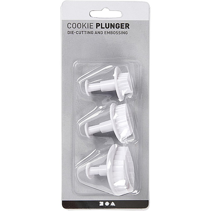 CC FORME PLASTIC CU STAMPILA Cookie Cutters With Stamp, Leaf, 3,4+4,4+4,9 cm, 3/SET 782878 [2]