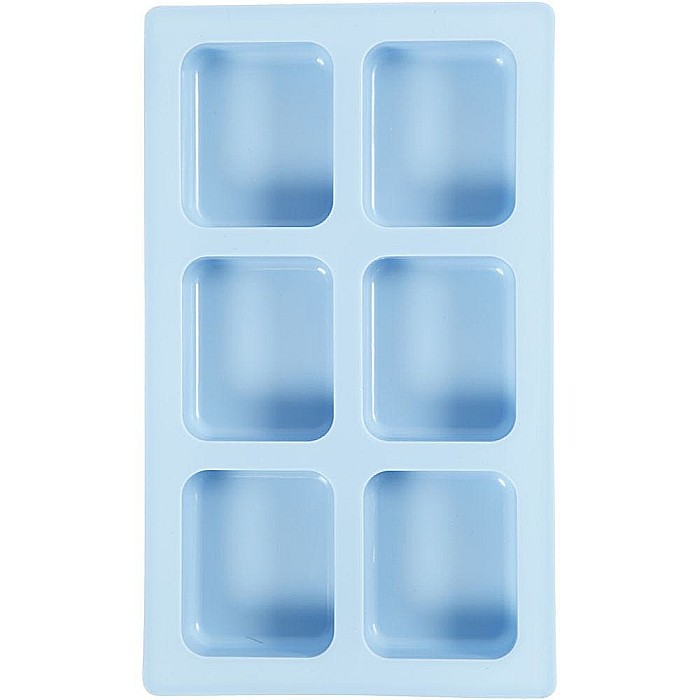 CC MATRITA DIN SILICON 6 DREPTUNGHIURI 7*5.9CM 100ML ALBASTRA 371812 [4]