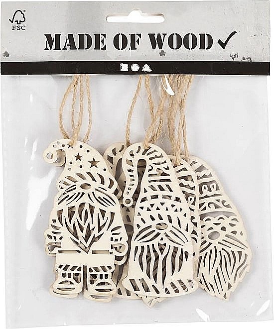 CC DECORATIUNI LEMN CRACIUN 6/SET GNOMI 58068 [2]