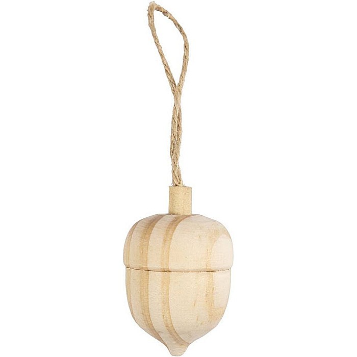 CC DECORATIUNE SUSPENDATA CRACIUN GHINDA LEMN 4*3CM 58071 [1]