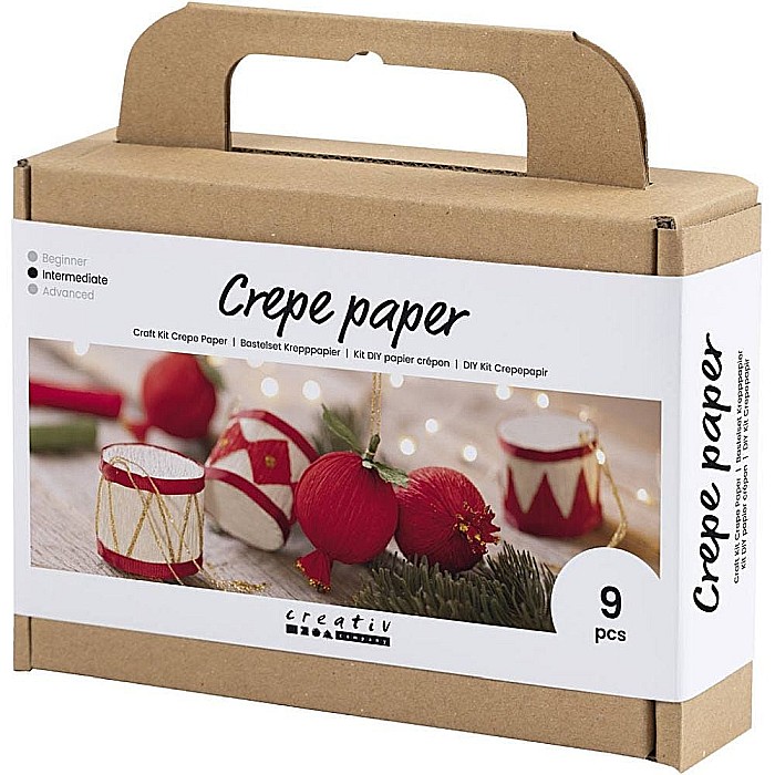 CC KIT CREATIV CRACIUN DECORATIUNI SUSPENDATE CU HARTIE CREPONATA 977585 [2]