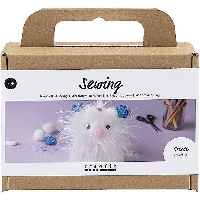 CC MINI KIT CREATIV DE CUSUT MONSTRU DIN POMPOM SI PLUSH 977678 [1]