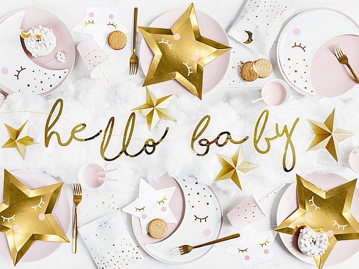 PD BANNER Little Star - Hello Baby, gold, 18x70cm GRL83-019M [3]
