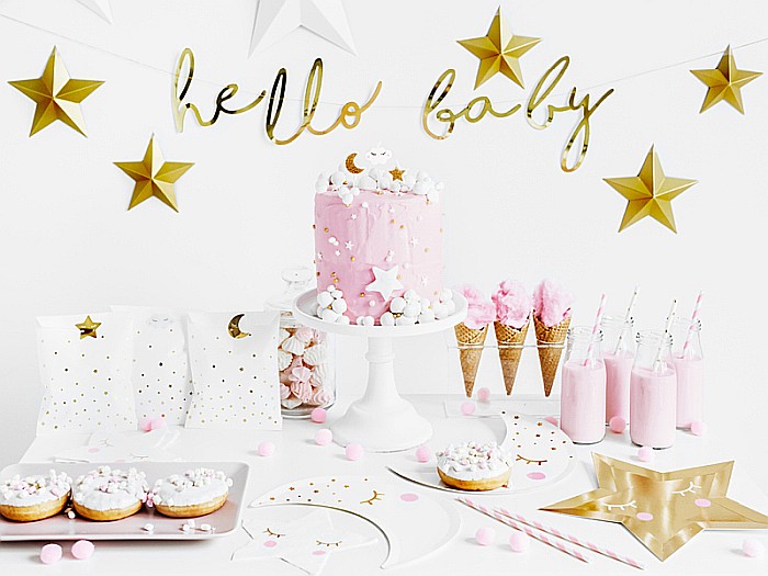PD BANNER Little Star - Hello Baby, gold, 18x70cm GRL83-019M [4]