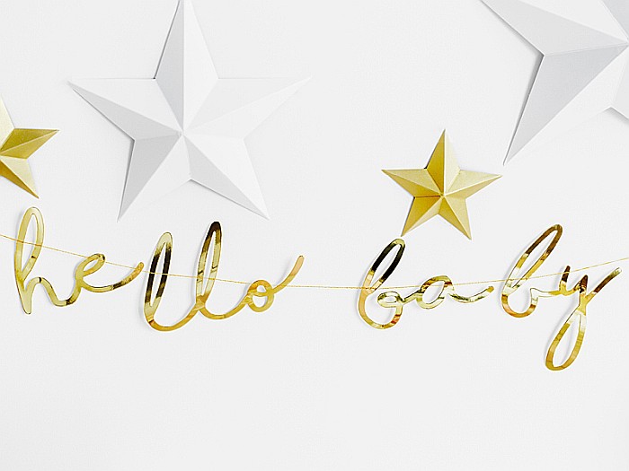 PD BANNER Little Star - Hello Baby, gold, 18x70cm GRL83-019M [5]