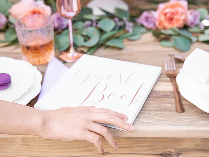 PD CARTE DE OASPETI 20*24.5CM 22F ALBA INSCRIPTIE AUR ROZ KWAP58-008-019R [5]