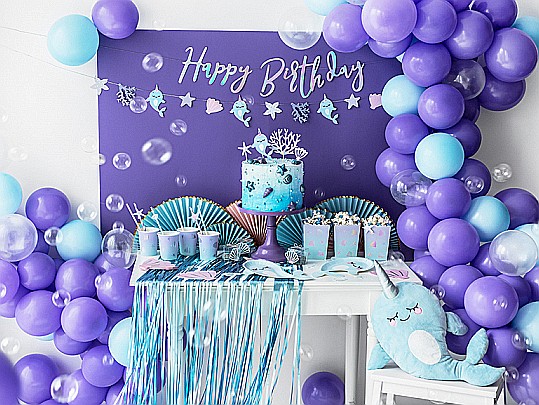 PD DECORATIUNI PENTRU TORT Toppers Narwhal, mix, 10 x 15.5cm 4/SET KPT48 [4]