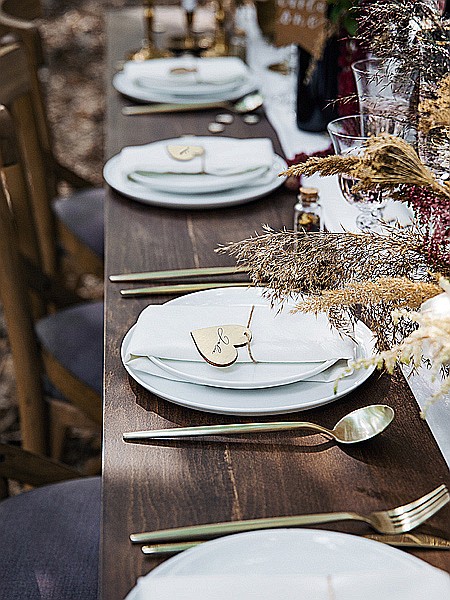 PD ACCESORII DIN LEMN, Wooden place cards Hearts, 6x5cm 10/SET WS1-100 [4]