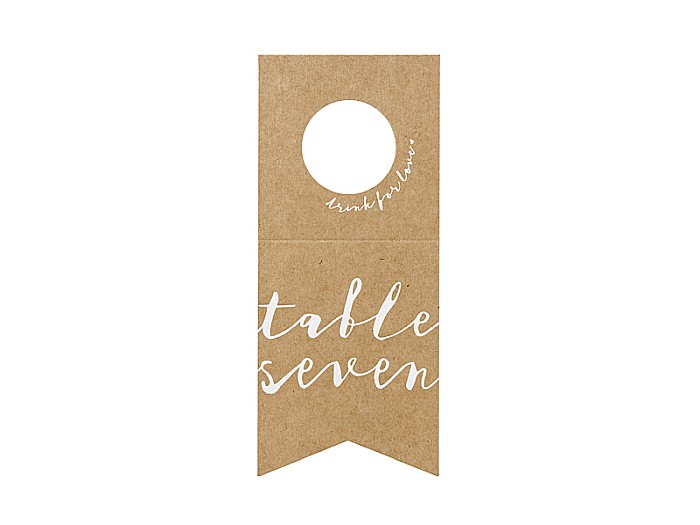 PD NUMERE MASA, Table numbers - bottles hangers, 8x18.5cm 10/SET KPZ7-031 [2]