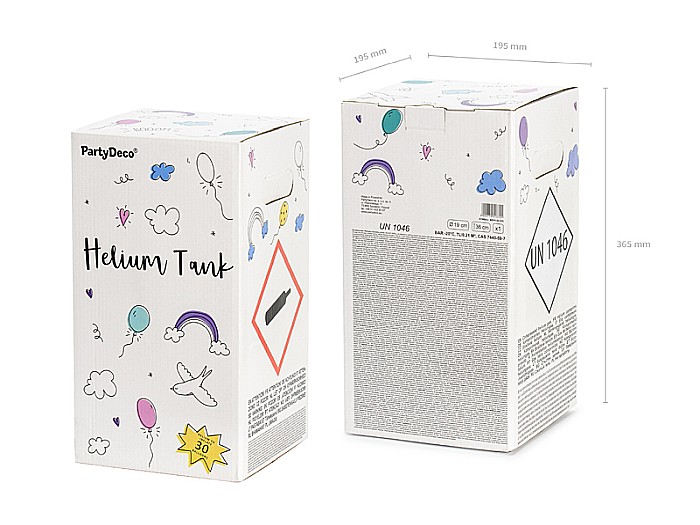 PD BUTELIE CU HELIU PENTRU 30 BALOANE CULOARE MENTA BZH1-30-103 [3]