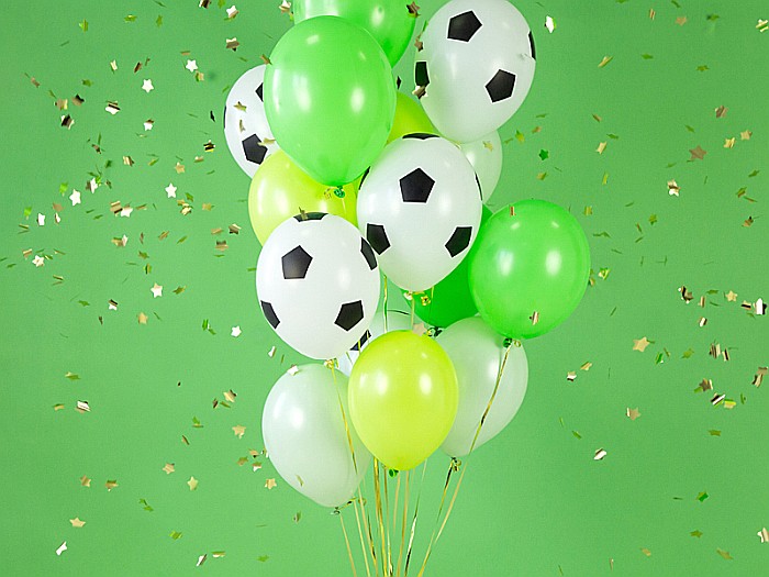 PD BALOANE Balloons 30cm, Football, Pure White 6/SET SB14P-299-008B-6 [2]