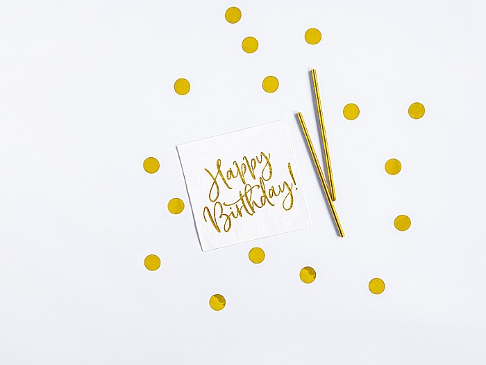 PD SET DECORATIUNI PARTY Birthday, gold 60 piese SET14 [4]