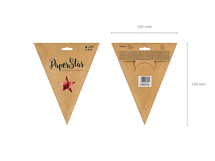 PD STELUTA DIN HARTIE, Paper star, 30cm, red GWP1-30-007M [4]