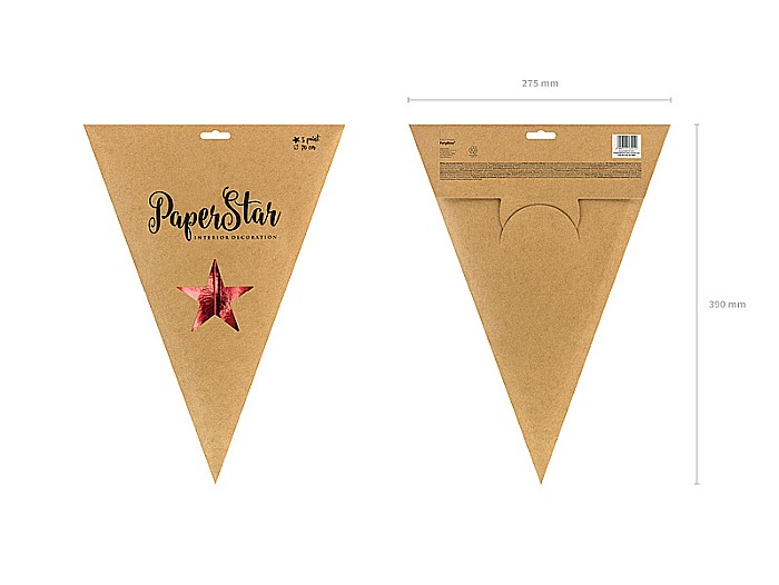 PD STELUTA DIN HARTIE, Paper star, 70cm, red GWP1-70-007M [4]