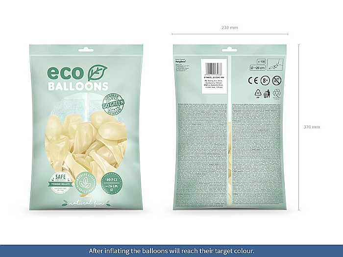 PD BALOANE Eco Balloons 26cm,  crystal clear 100/SET ECO26C-099 [3]