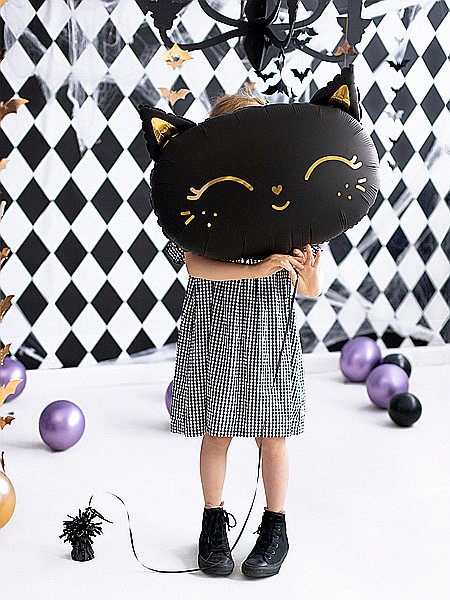 PD BALON FOLIE ALUMINIU Cat, 48x36cm, black FB84 [5]