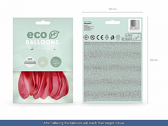 PD BALOANE Eco Balloons 26cm, pastel light red 10/SET ECO26P-007J-10 [2]
