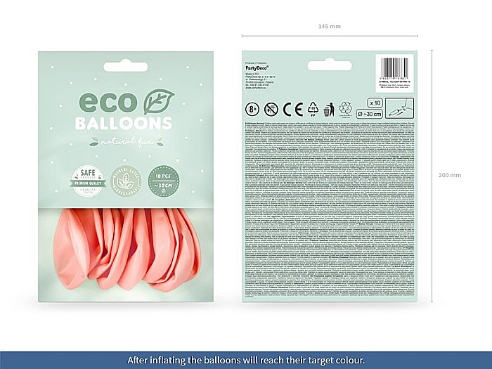 PD BALOANE Eco Balloons 26cm, pastel, blush pink 10/SET ECO26P-081RM-10 [3]