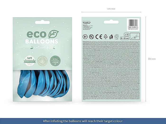 PD BALOANE Eco Balloons 26cm, pastel light blue 10/SET ECO26P-001J-10 [2]