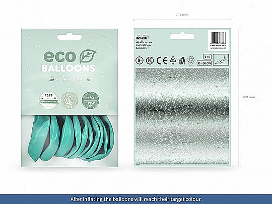 PD BALOANE Eco Balloons 26cm, pastel dark mint 10/SET ECO26P-103C-10 [8]