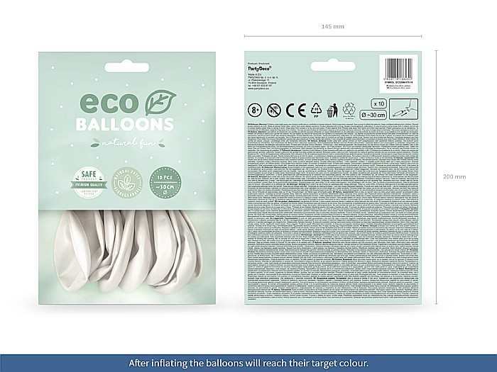 PD BALOANE Eco Balloons 26cm, metallic pearl 10/SET ECO26M-070-10 [2]