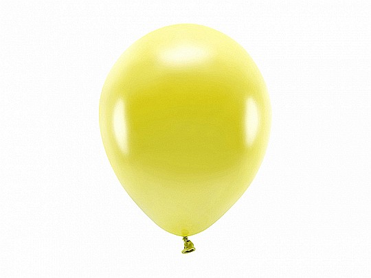 PD BALOANE Eco Balloons 26cm, metallic yellow 10/SET ECO26M-084-10 [1]