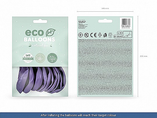 PD BALOANE Eco Balloons 26cm, metallic lavender 10/SET ECO26M-002-10 [2]