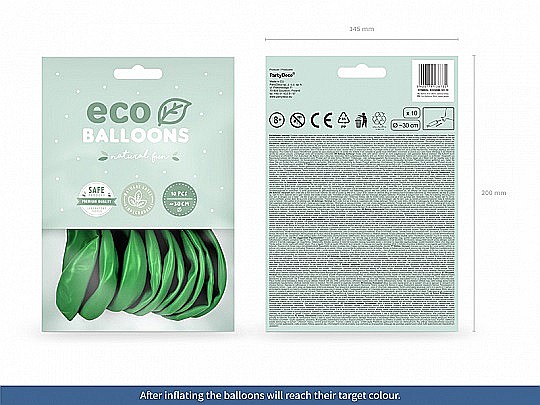 PD BALOANE Eco Balloons 26cm, metallic green grass 10/SET ECO26M-101-10 [2]