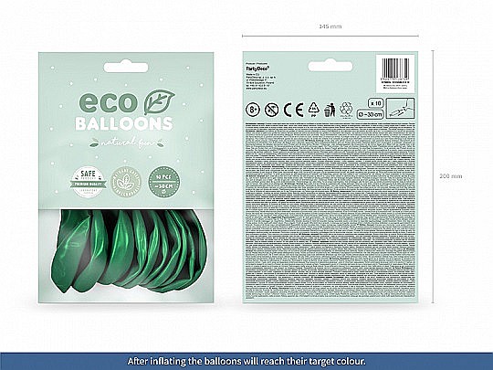 PD BALOANE Eco Balloons 26cm, metallic green 10/SET ECO26M-012-10 [2]