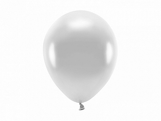 PD BALOANE Eco Balloons 26cm, metallic silver 10/SET ECO26M-018-10 [1]