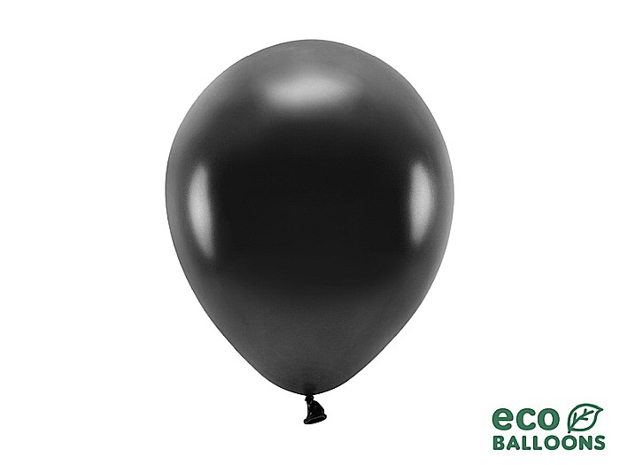 PD BALOANE Eco Balloons 26cm, metallic black 10/SET ECO26M-010-10 [1]