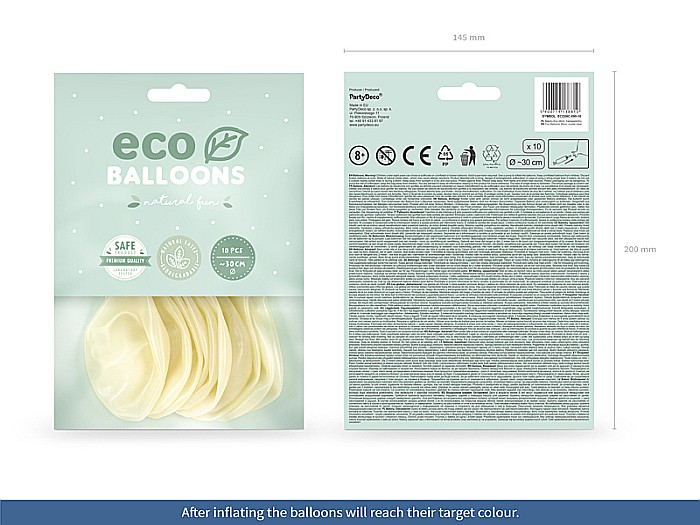 PD BALOANE Eco Balloons 26cm, crystal clear 10/SET ECO26C-099-10 [3]
