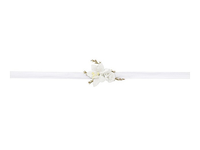 PD BRATARA FLORI flower wrist corsage, white KORS3 [2]