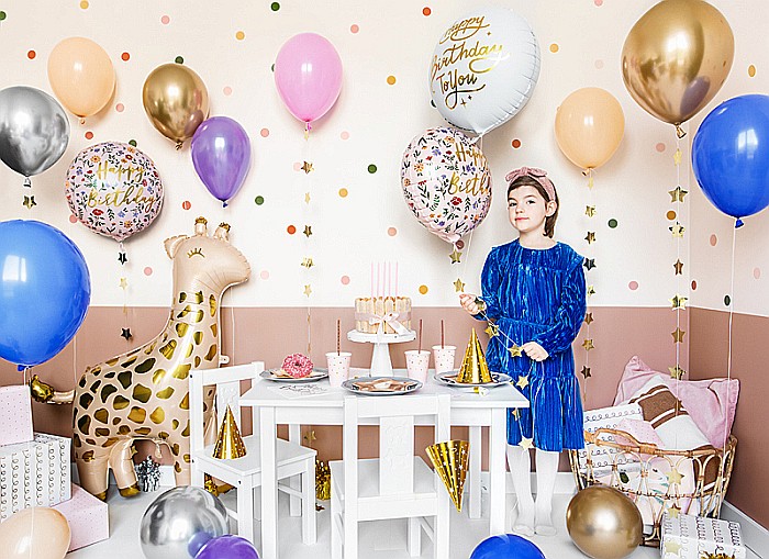 PD BALON FOLIE ALUMINIU Happy Birthday, 35cm, light pink FB48 [3]